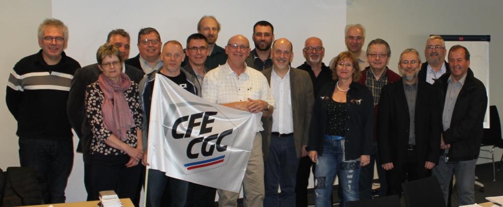 Le nouveau Bureau de notre Syndicat en présence de JY Hemery Secrétaire Général de la Métallurgie CFE-CGC